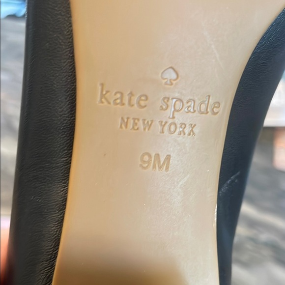 Kate Spade Black Scalloped Bow Flats - Picture 6 of 6